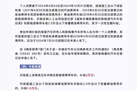 过年要买车的注意了，“以旧换新”补贴政策延续到2月底图片