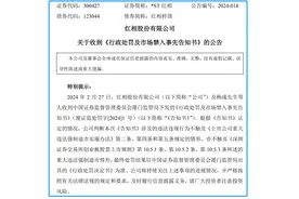 深夜突发！*ST红相董事长或被罚2288万元，还将终身市场禁入图片