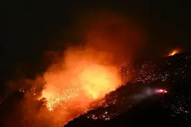 加州野火｜洛杉矶山火过火面积超过旧金山市区图片