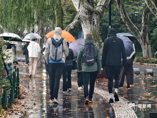细雨+冷风，西湖边游客“盲盒式”穿衣 英国游客：和我们那儿差不多