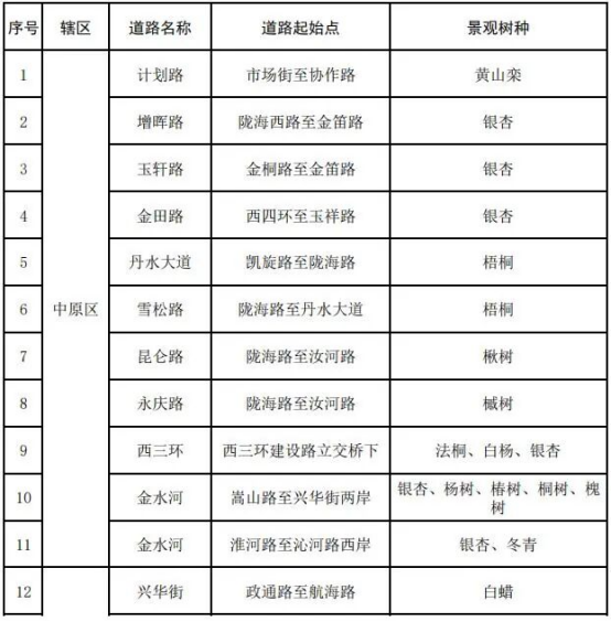 郑州这54条落叶不扫景观道，速来打卡！