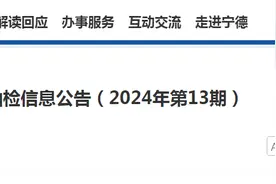 福建省宁德市食品安全监督抽检信息公告（2024年第13期）图片