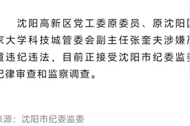 沈阳高新区党工委原委员、原沈阳国家大学科技城管委会副主任张奎夫被查图片