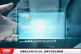 长城电工(600192.SH)：全资子公司土地收储
