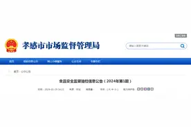 湖北省孝感市市场监督管理局食品安全监督抽检信息公告（2024年第1期）图片