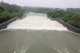 鹤地水库第一溢洪道泄洪 确保工程安全防汛度汛图片