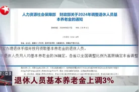退休人员基本养老金上调3%视频封面