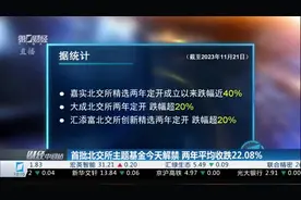 首批北交所主题基金今天解禁 两年平均收跌22.08%视频封面