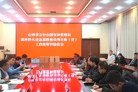 山西省五台山国有林管理局召开森林防火应急道路建设项目竣（交）工档案资料验收会图片