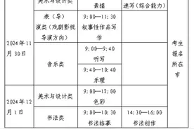 11月30日开考！山东艺术类专业统考公告发布图片
