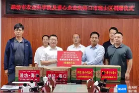 山东潍坊市农业科学院及爱心企业向海口市琼山区捐赠蔬菜良种图片