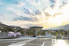“吉祥”伴路途 粤赣省际新通道龙寻高速主线路面完工、主服务楼封顶图片
