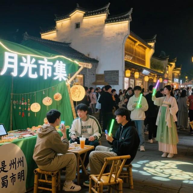 中秋国庆假期，崇州“月光市集”招募摊主啦！！！