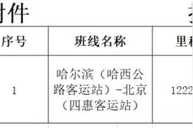 北京拟开通一条省际道路客运班线：哈尔滨-北京图片