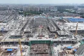 佛山市中心在建高铁站，将进入装修阶段图片