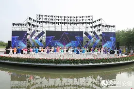 带妆彩排 2024年安徽省广场舞联赛即将启动图片