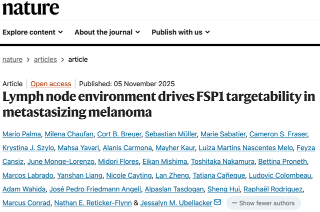 《自然》：铁死亡，要登场！哈佛/NYU团队发现，抑制FSP1可诱导肺癌/黑色素瘤细胞铁死亡，阻止癌症的生长或转移