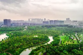 在钢筋水泥间“种”出了一片“绿肺”，松江九科绿洲从绿地成为产城融合新地标图片