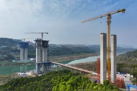 夺取“开门红”｜宝山嘉陵江大桥项目主桥主墩已封顶 重庆设计集团多个项目建设稳步推进图片