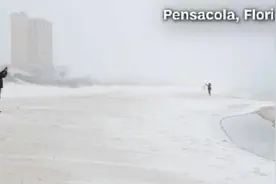 “阳光州”佛罗里达下雪了！罕见暴风雪肆虐美国南部图片