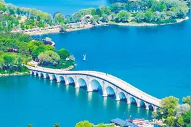 西双湖湿地公园生机勃勃图片