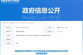 医保住院待遇有调整！福建最新通知图片