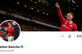 发生了啥？桑乔公开发文硬刚滕哈赫，社媒头像还是两人合影💔图片