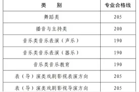 河南省2025年高招艺术类专业省统考专业合格线公布图片