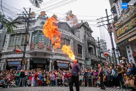 沉浸入戏赏非遗 海口观澜湖华谊冯小刚电影公社邀您共度元宵佳节图片