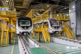 宁波轨道交通7号线启动接触网热滑试验图片