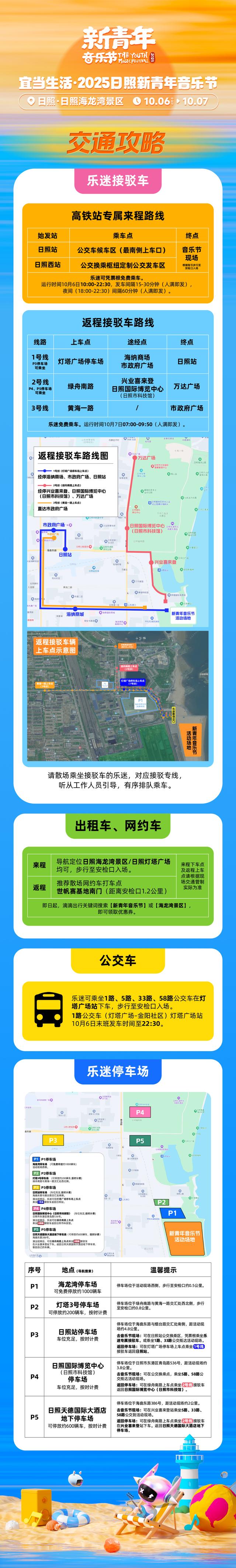 内含接驳路线 | 2025日照·新青年音乐节全攻略请收藏转发