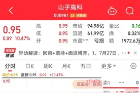 申请不超10亿元融资支持！山子高科获浙商资管帮扶，此前面临“面值退市”风险图片