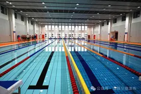 准格尔旗首座校内游泳馆建成投用图片