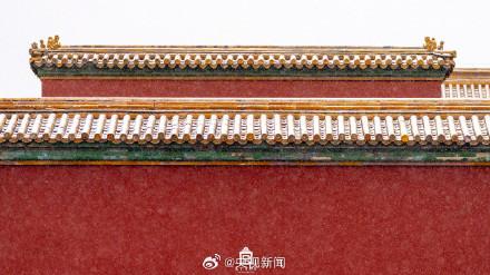 转发美景！久等的故宫雪景