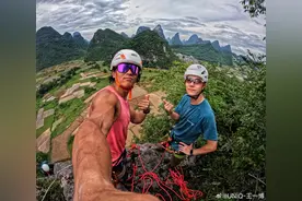 纪录片《探索新境》播出让阳朔再掀攀岩热！听王一博攀岩导师聊聊幕后的那些趣事图片