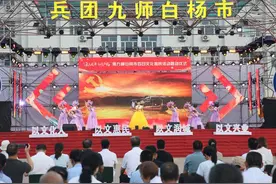 第九师白杨市百日文化惠民活动暨辽宁省音乐戏曲艺术团文艺演出精彩上演图片