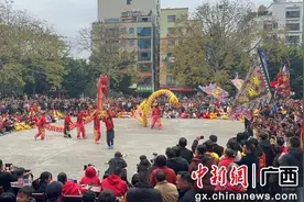 人大代表助力非遗传承 龙狮巡游点亮广西藤县新春图片