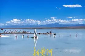 高原上的天空之镜 在茶卡盐湖遇见最美的自己｜新黄河AI音乐图片