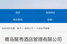 罚款1.4万，青岛聚秀酒店管理有限公司违反消防法被罚图片