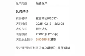 1股股价能换50杯柠檬水！蜜雪冰城港股认购爆火图片