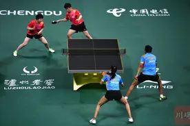 成都混团国乒8∶0印度队，王楚钦：我今天的表现比昨天好图片