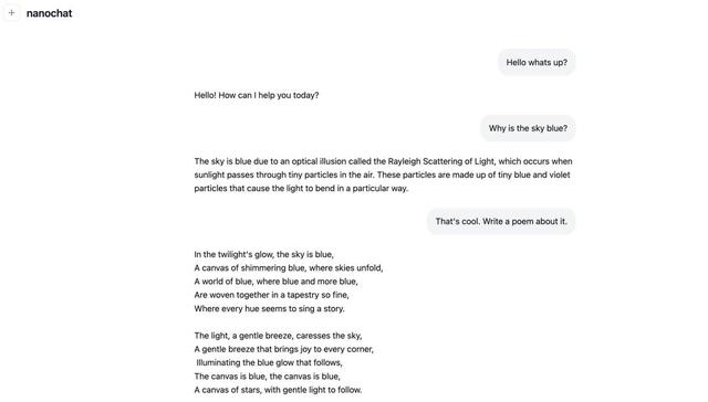 卡帕西8000行代码手搓ChatGPT，成本仅100美元，训练12小时CORE表现超越GPT-2，手把手教程来了