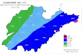 受气旋和冷空气共同影响，明起山东有大范围降雨降温大风天气图片