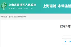 【上海市青浦区】2024年第7期食品安全监督抽检信息图片