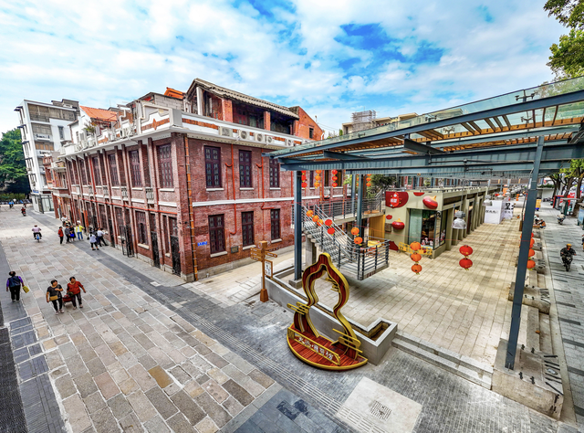 广州越秀：红砖墙守护历史 老骑楼中医飘香