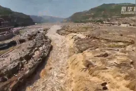 黄河壶口瀑布迎来入秋以来最大流量图片