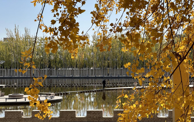 敦煌：党河秋景如诗如画