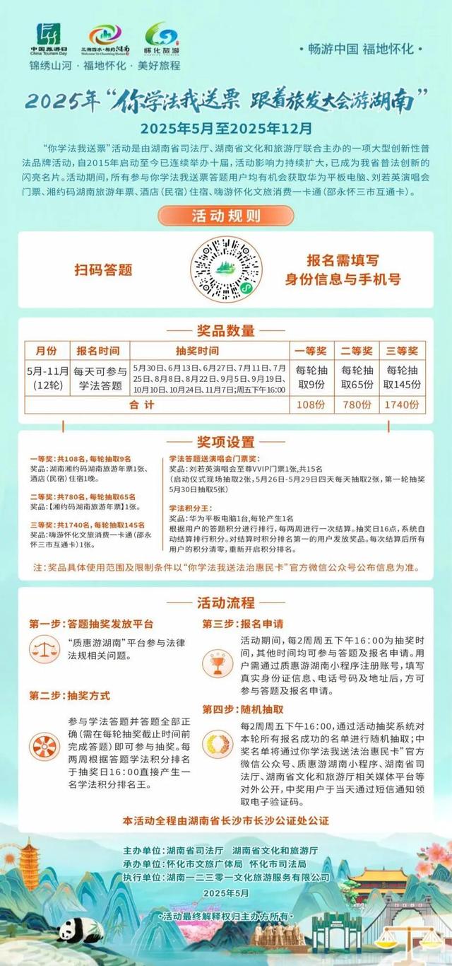 【你学法我送票】高校专属福利来啦！学法律，赢景区年卡、平板大奖！