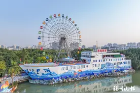 福州左海公园新摩天轮完成安装图片