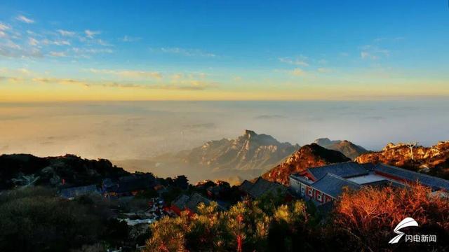 组图丨冬日泰山云海伴日出 不愧是杜甫笔下的浩渺仙境